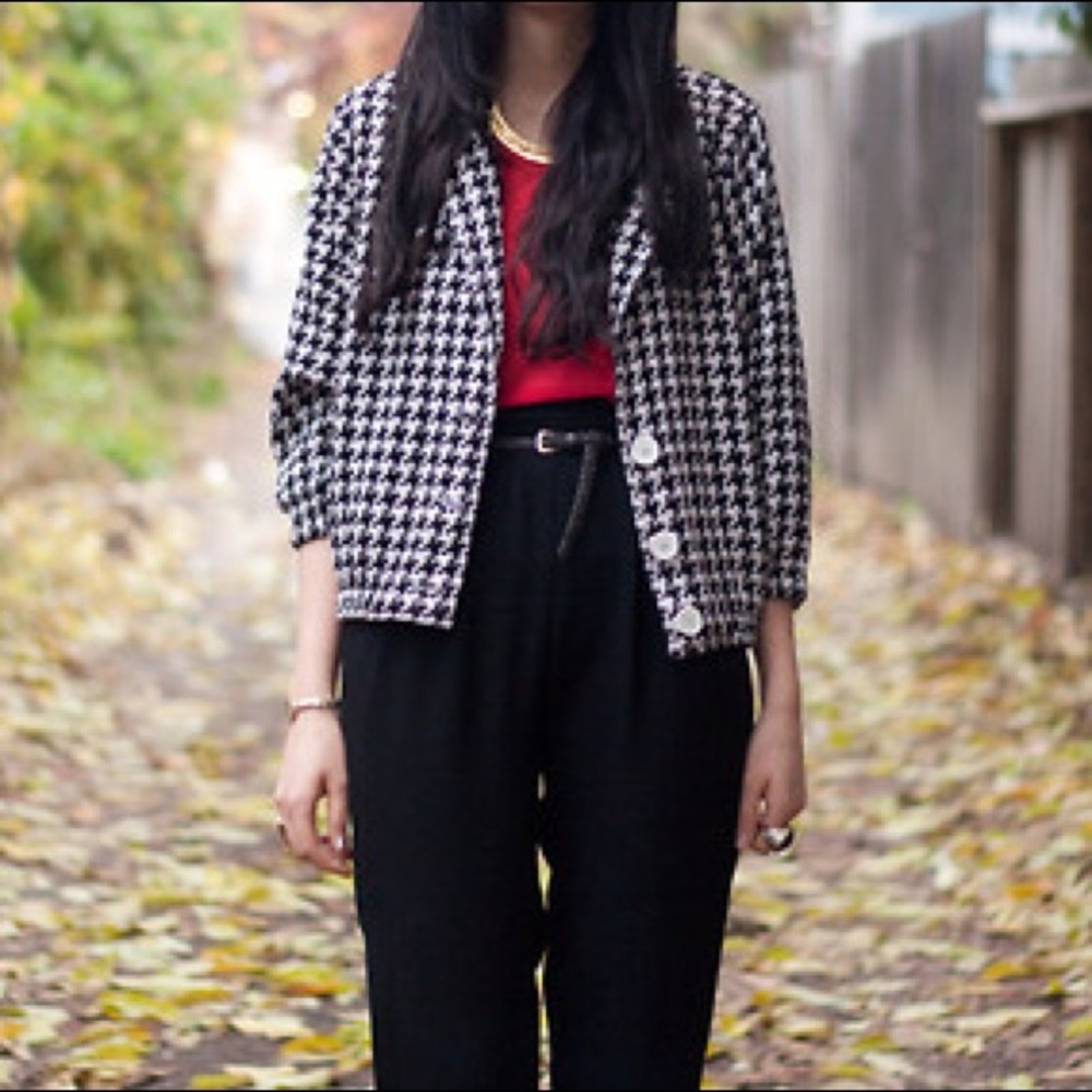(2) DEADSTOCK AMERICAN APPAREL HOUNDSTOOTH JACKET